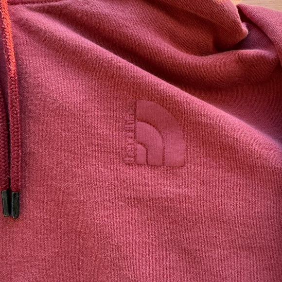 The North Face Garment Dyed Red Fleece Hoodie - Picture 2 of 8